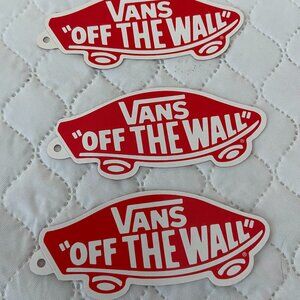 3 Vans "Off the Wall" Logo Stickers